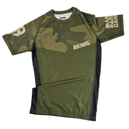 Rashguard Green Camo - Manches Courtes