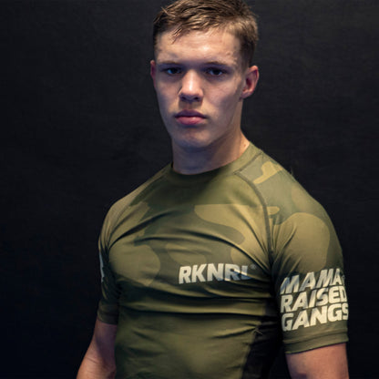 Rashguard Green Camo - Manches Courtes