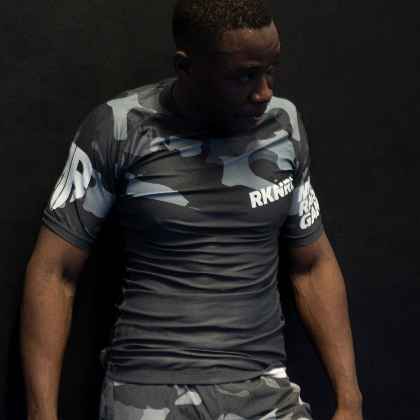 Rashguard Blue Camo - Manches Courtes